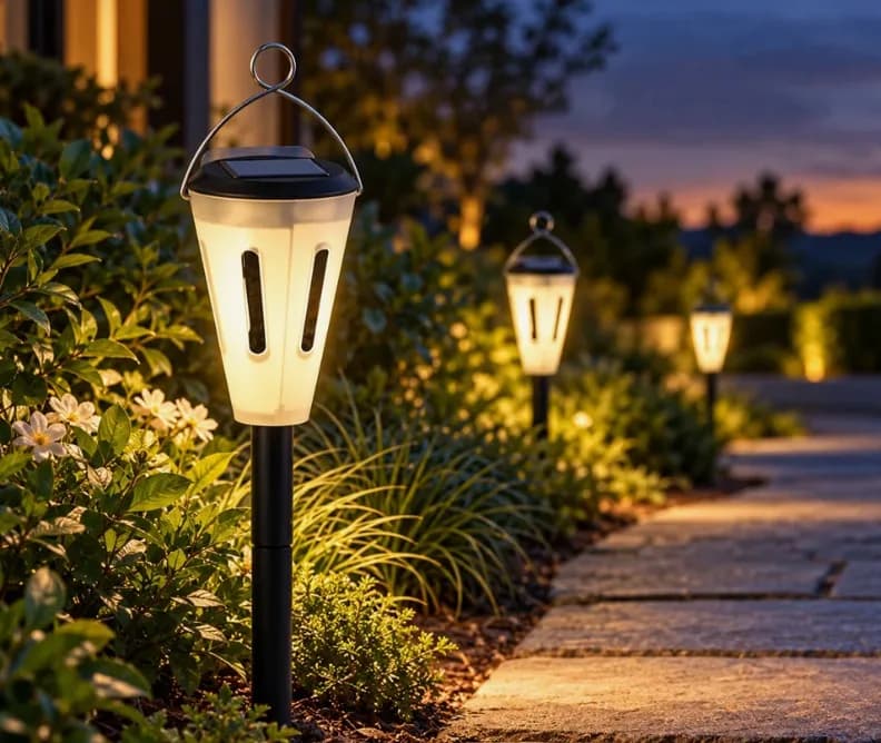 Solar Powered Mosquito Glue Trap Lamp